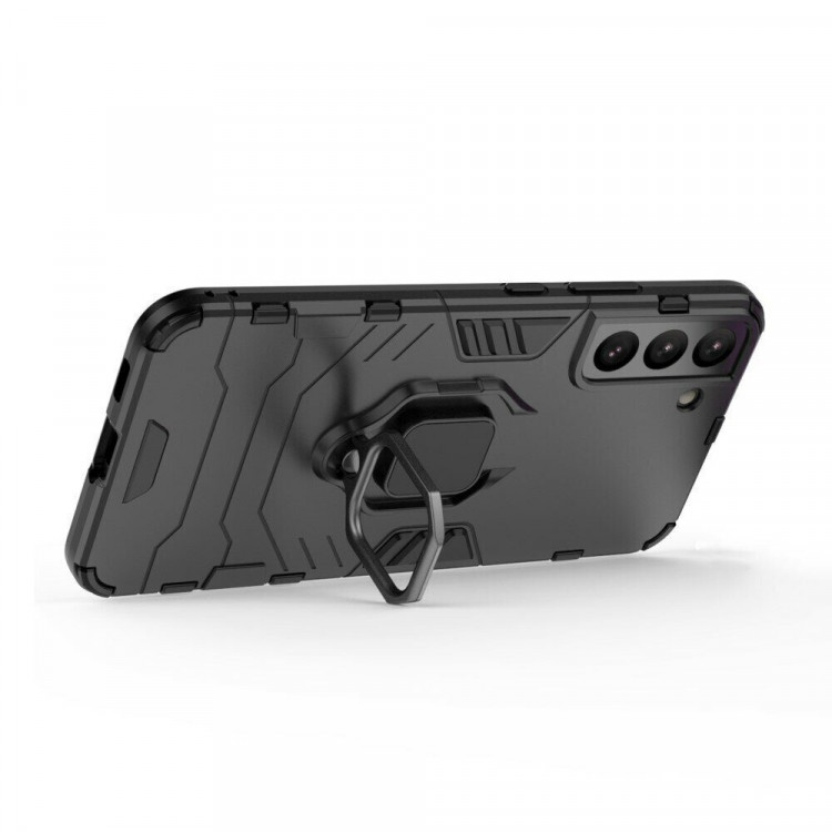 Чехол Armor Ring Holder для Samsung Galaxy S22+ (Plus) (черный)
