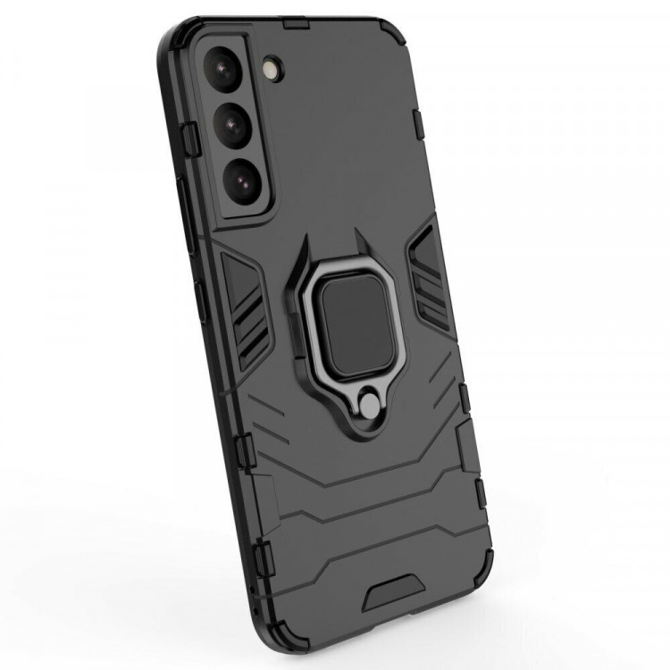 Чехол Armor Ring Holder для Samsung Galaxy S22+ (Plus) (черный)