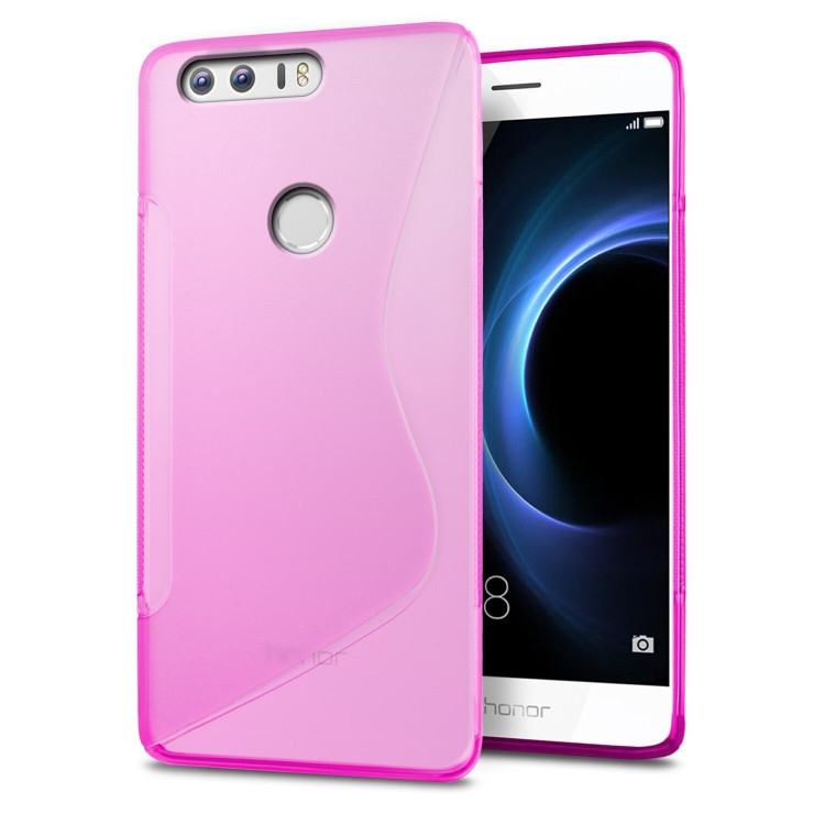 Нескользящий чехол для Huawei Honor 8 (малиновый)