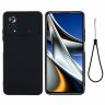 Силиконовый чехол Mobile Shell для Xiaomi Poco X4 Pro 5G (черный)