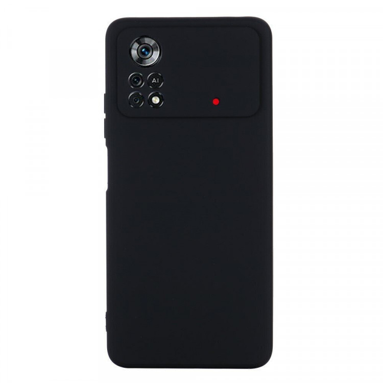 Силиконовый чехол Mobile Shell для Xiaomi Poco X4 Pro 5G (черный)