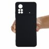Силиконовый чехол Mobile Shell для Xiaomi Poco X4 Pro 5G (черный)