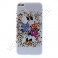 Чехол из мягкого пластика для iPhone 6 Plus (Бабочка)