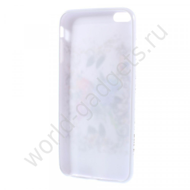 Чехол из мягкого пластика для iPhone 6 Plus (Бабочка)