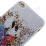 Чехол из мягкого пластика для iPhone 6 Plus (Бабочка)