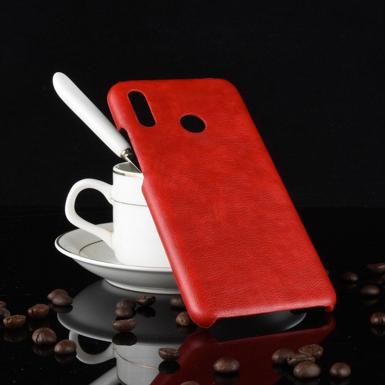 Чехол Litchi Texture для Huawei nova 3 (красный)