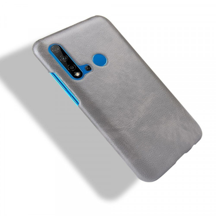 Кожаная накладка-чехол для Huawei P20 lite (2019) / Huawei nova 5i (серый)