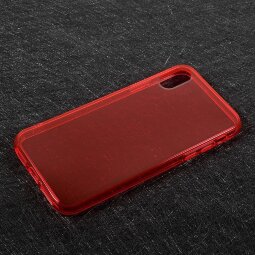 Силиконовый TPU чехол для iPhone X / ХS (красный)