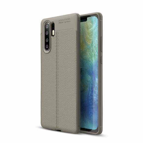 Чехол-накладка Litchi Grain для Huawei P30 Pro (серый)