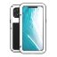 Гибридный чехол LOVE MEI для iPhone 12 Pro Max (белый)