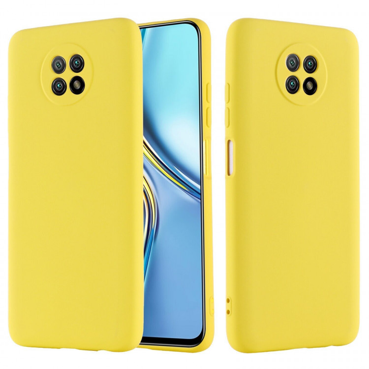 Силиконовый чехол Mobile Shell для Honor X20 (желтый)