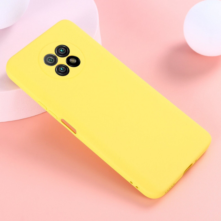 Силиконовый чехол Mobile Shell для Honor X20 (желтый)