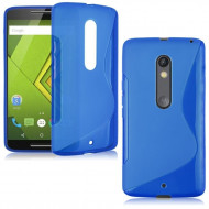 Нескользящий чехол для Motorola Moto X Play (голубой) Нескользящий чехол для Motorola Moto X Play (голубой)