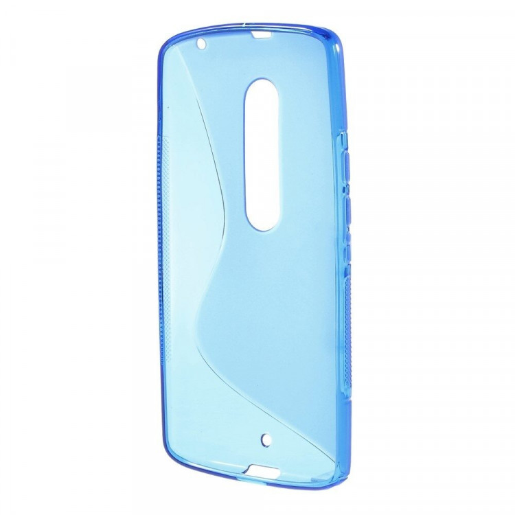 Нескользящий чехол для Motorola Moto X Play (голубой)