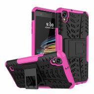 Чехол Hybrid Armor для LG X Style K200DS (черный + розовый) Чехол Hybrid Armor для LG X Style K200DS (черный + розовый)