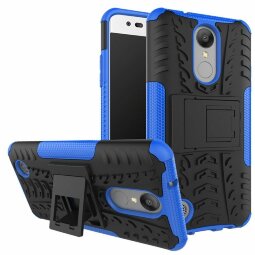 Чехол Hybrid Armor для LG K8 (2017) X300 / M200N (черный + голубой)
