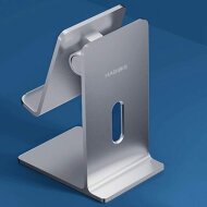 Алюминиевая подставка Hagibis для смартфона и планшета (серебряный)