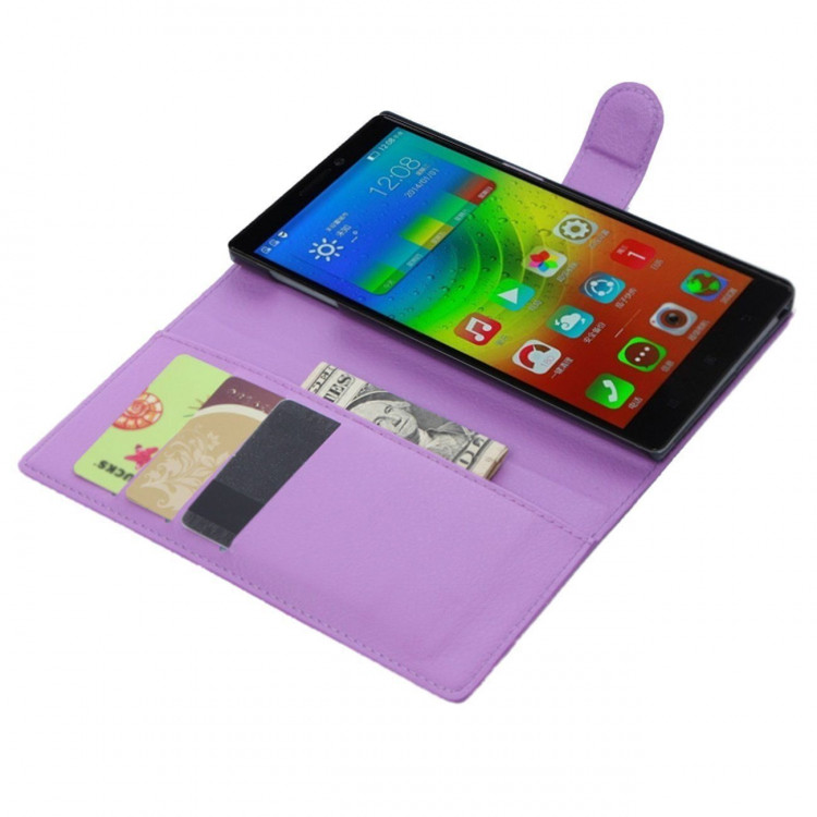 Чехол с визитницей для Lenovo Vibe Z2 (фиолетовый)