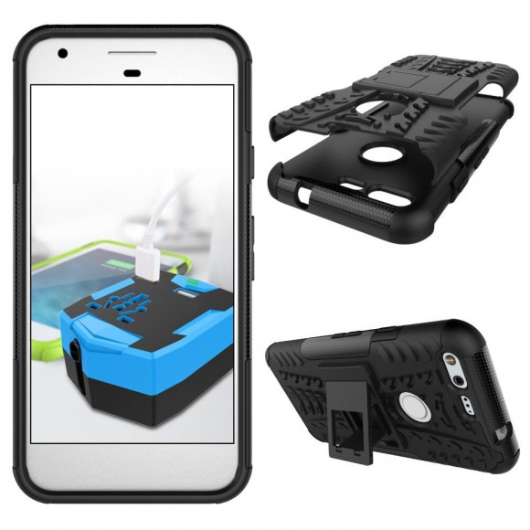 Чехол Hybrid Armor для Google Pixel (черный) Чехол Hybrid Armor для Google Pixel (черный)