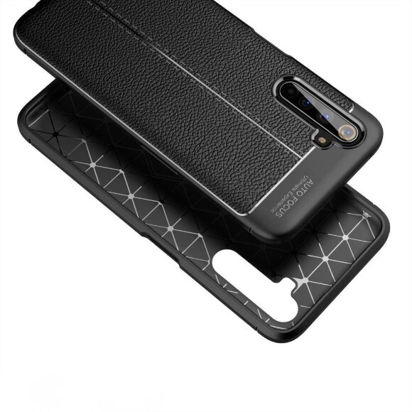 Чехол-накладка Litchi Grain для Realme 6 Pro (красный) Чехол-накладка Litchi Grain для Realme 6 Pro (красный)