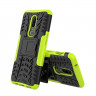 Чехол Hybrid Armor для OnePlus 6 (черный + зеленый)