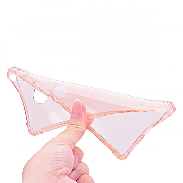 Силиконовый чехол с усиленными бортиками для Sony Xperia XA2 Ultra (розовый)