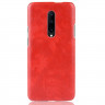 Кожаная накладка-чехол для OnePlus 7 Pro (красный)