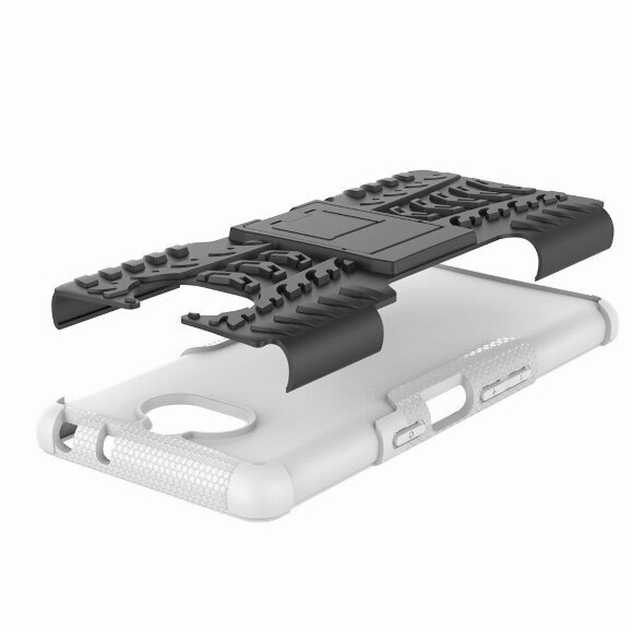 Чехол Hybrid Armor для Sony Xperia 10 (черный + белый) Чехол Hybrid Armor для Sony Xperia 10 (черный + белый)