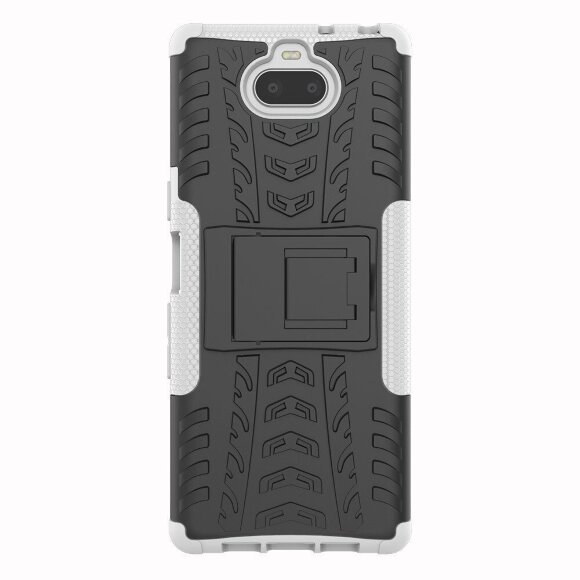 Чехол Hybrid Armor для Sony Xperia 10 (черный + белый) Чехол Hybrid Armor для Sony Xperia 10 (черный + белый)