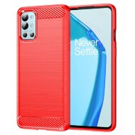 Чехол-накладка Carbon Fibre для OnePlus 9R (красный)