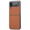 Чехол Carbon Design для Samsung Galaxy Z Flip 3 (коричневый)