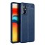 Чехол-накладка Litchi Grain для Xiaomi Poco M4 5G Global (темно-синий)