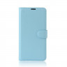 Чехол с визитницей для ZTE Blade V8 Mini (голубой)