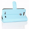 Чехол с визитницей для ZTE Blade V8 Mini (голубой)