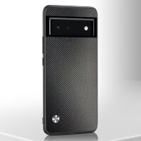 Чехол из искусственной кожи для Google Pixel 7a (карбон)