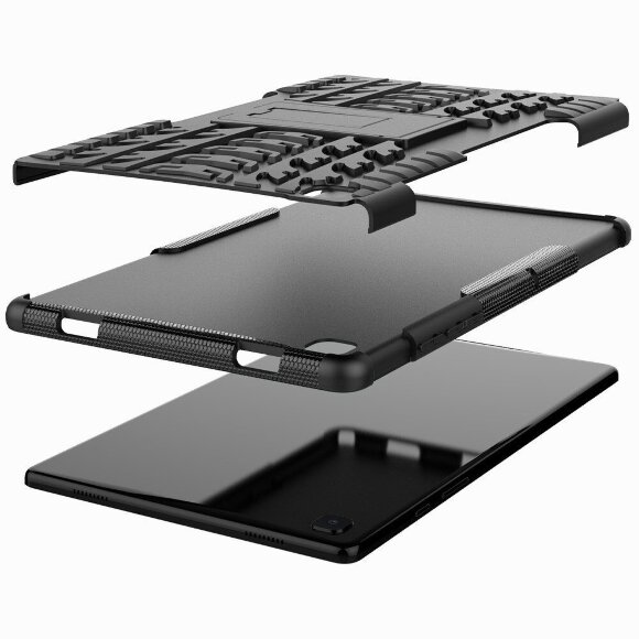 Чехол Hybrid Armor для Samsung Galaxy Tab A7 (2020), Galaxy Tab A7 (2022) SM-T500, SM-T505, SM-T509 - 10,4 дюйма (черный) Чехол Hybrid Armor для Samsung Galaxy Tab A7 (2020), Galaxy Tab A7 (2022) SM-T500, SM-T505, SM-T509 - 10,4 дюйма (черный)