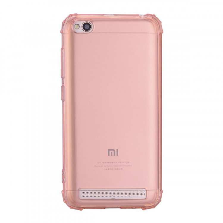 Силиконовый чехол с усиленными бортиками для Xiaomi Redmi 5A (розовый)
