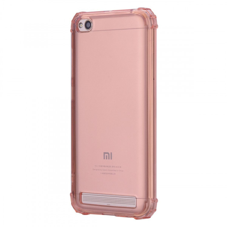 Силиконовый чехол с усиленными бортиками для Xiaomi Redmi 5A (розовый)