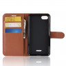 Чехол с визитницей для Xiaomi Redmi 6A (коричневый)