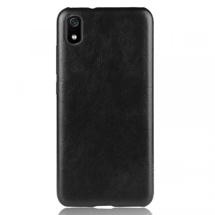Кожаная накладка-чехол для Xiaomi Redmi 7A (черный)