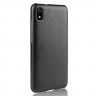 Кожаная накладка-чехол для Xiaomi Redmi 7A (черный)