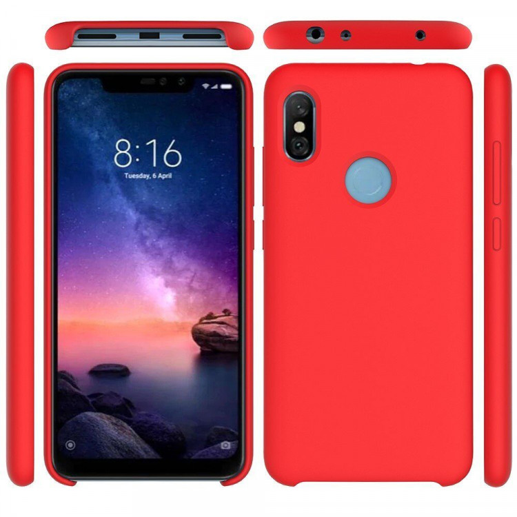 Силиконовый чехол Mobile Shell для Xiaomi Redmi Note 6 Pro (красный)