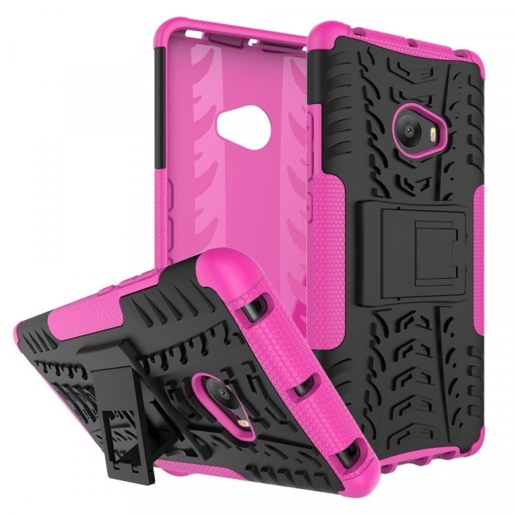 Чехол Hybrid Armor для Xiaomi Mi Note 2 (черный + розовый)
