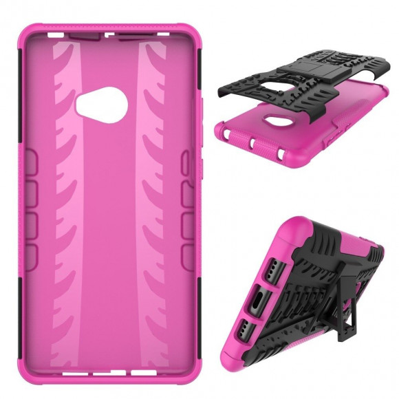 Чехол Hybrid Armor для Xiaomi Mi Note 2 (черный + розовый)