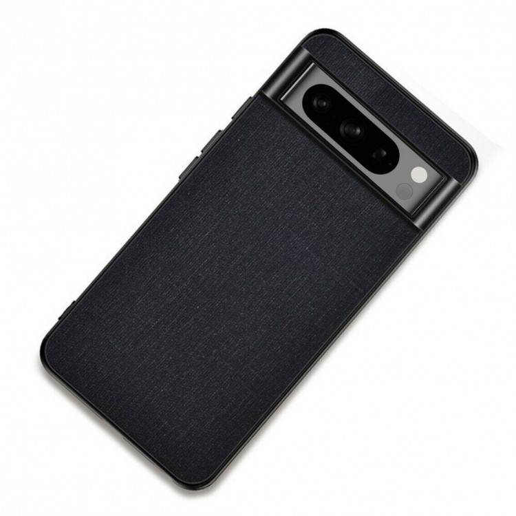 Чехол с тканевой текстурой для Google Pixel 8 Pro (черный)