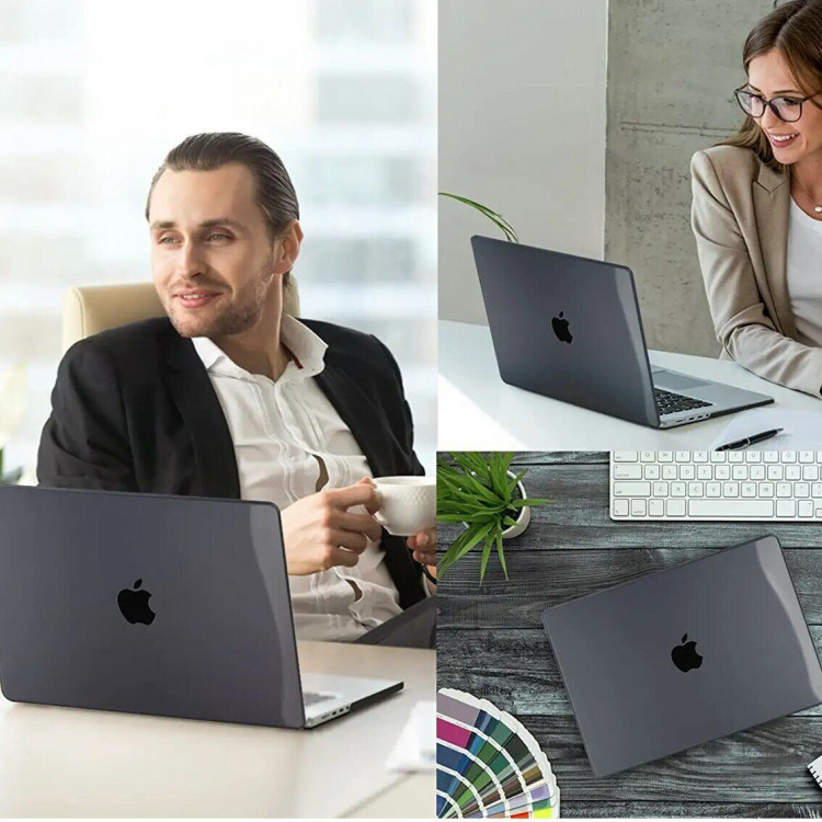 Пластиковый чехол для Apple MacBook Air A2681, 13.6 дюйма, Apple M2 (черный)
