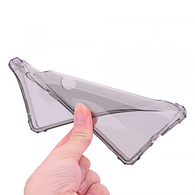 Силиконовый чехол с усиленными бортиками для Xiaomi Mi 8 (черный)