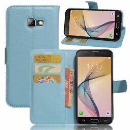 Чехол с визитницей для Samsung Galaxy A7 (2017) SM-A720F (голубой)