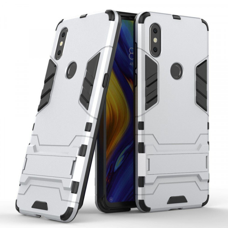 Чехол Duty Armor для Xiaomi Mi Mix 3 (серебряный)