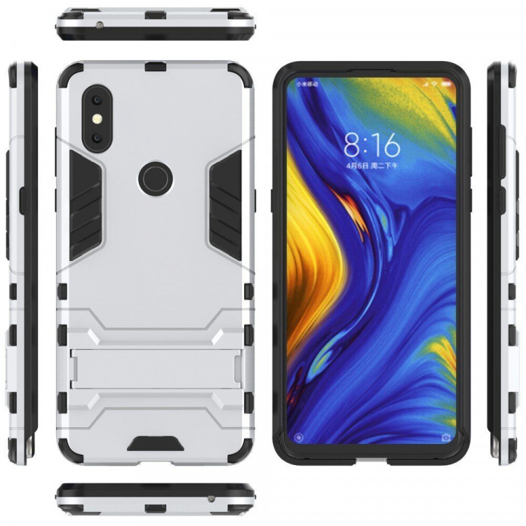 Чехол Duty Armor для Xiaomi Mi Mix 3 (серебряный)